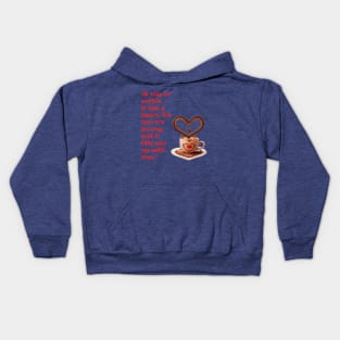 Coffee And Love: A Match Made In Heaven Kids Hoodie